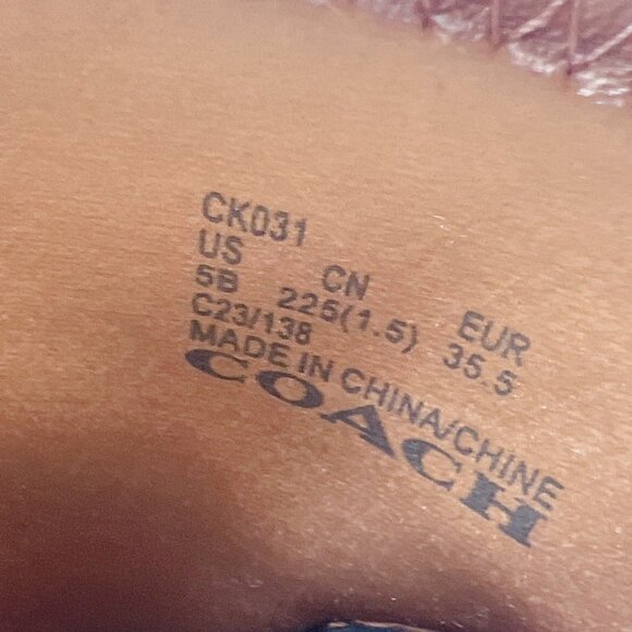 COACH Kenna Women’s Ankle Boots Platform Booties Brown Leather Block Heel US 5 B - Picture 15 of 15